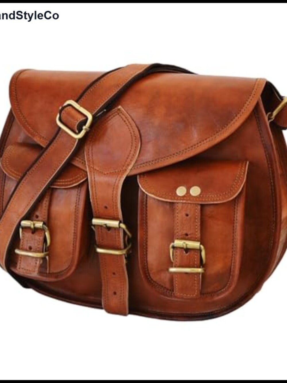 Genuine Leather Crossbody Hobo Handbag Vintage Handmade Travel Purse with